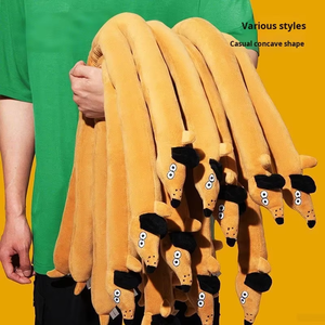 Fish Princess Umwelt freundliche lange Wurst Hund Plüsch tier Hund Sound-Making Kuscheltier Plüsch tier Haustier Kau spielzeug Set für Hunde - Product Image 5