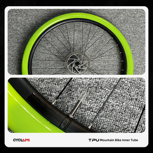 Ruột xe đạp MTB bằng kim loại, van Pháp, siêu nhẹ, chống oxy hóa, chất liệu TPU, kích thước 26, 27.5, 29 inch, thương hiệu CYCLAMI - Product Image 4