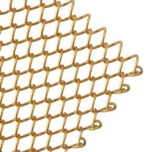 Trang Trí Nhôm Màn Rèm Chuỗi Liên Kết Kim Loại Dệt Kim Loại Lưới Rèm Kim Loại Vải - Product Image 4