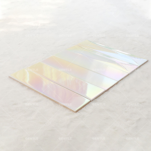 65*265mm đúc bề mặt nghệ thuật gạch ánh kim trắng gạch ốp tường - Product Image 4