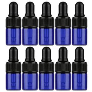 在Stockl 1毫升2毫升3毫升蓝色精油玻璃滴管瓶样品瓶，用于带移液器的化妆品罐 - Product Image 6