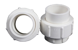 การเชื่อมต่อซีเมนต์ตัวทำละลาย PVC Union Slip Type PVC Union สำหรับท่อ OD ขนาด40มม - Product Image 3