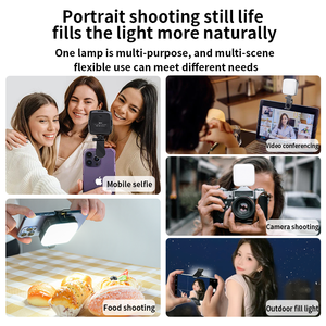 Portable Mini LED Video <strong>Light</strong> on Camera and Phone 3000K-9900K Bi-Color Lighting Cold Shoe for DSLR Gopro Vlog Photography <strong>Light</strong> - Product Image 2