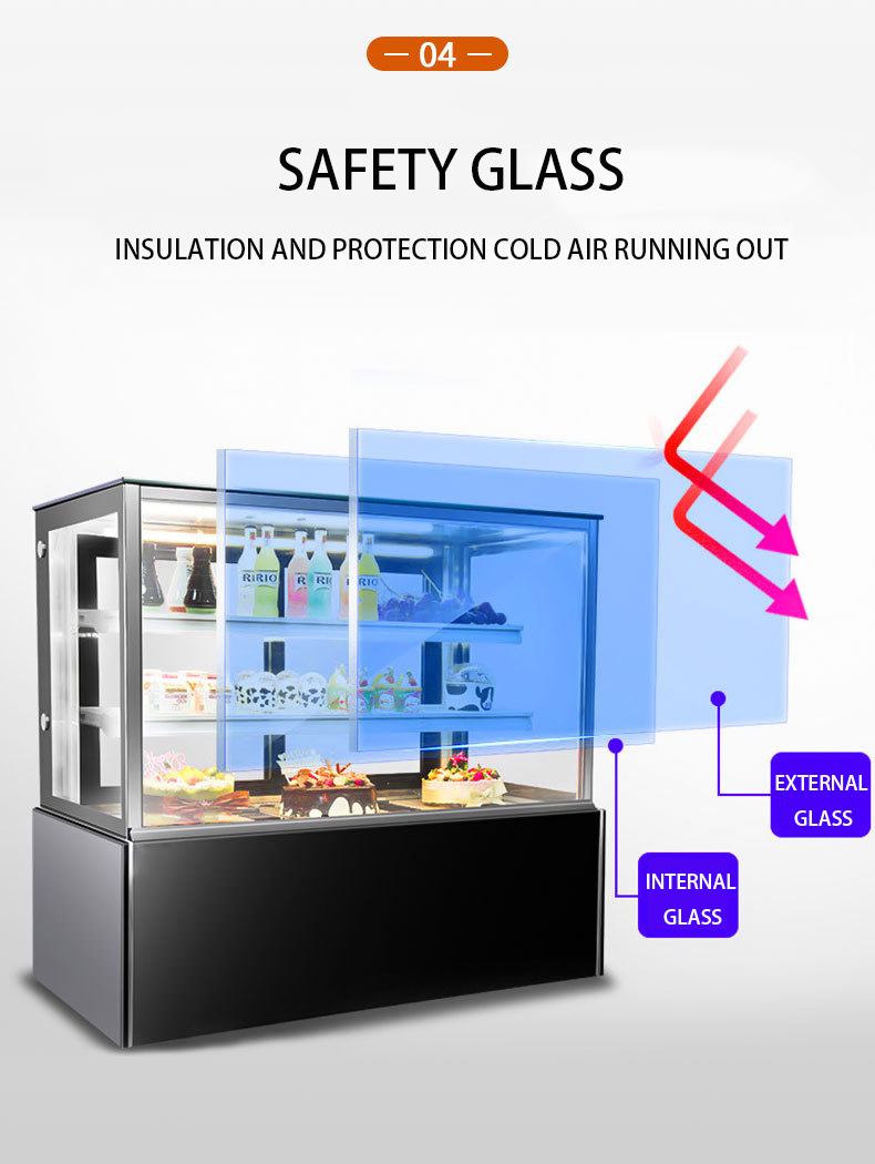 Commercial bakery display cake chiller display refrigerator chiller showcase counter top display