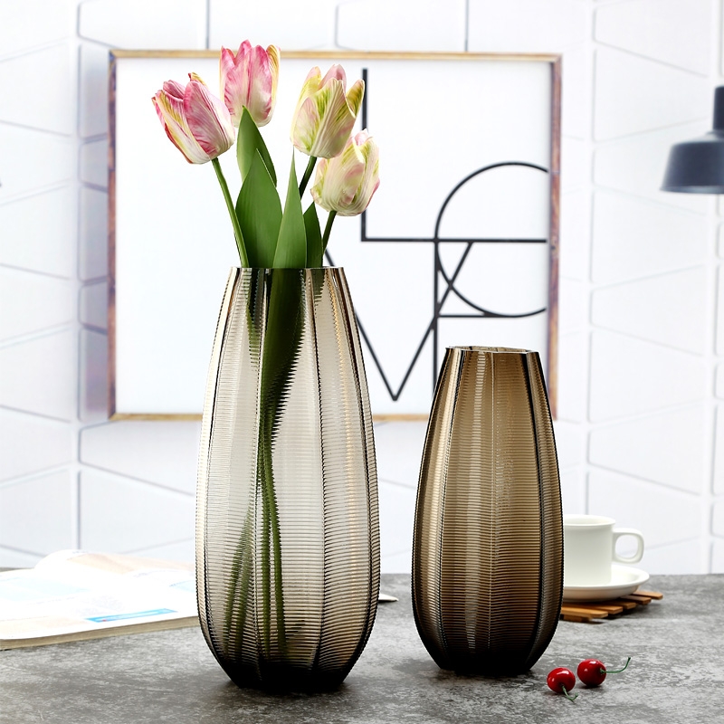 Factory Produced Wholesale Glass Flower Vase for Home Decor