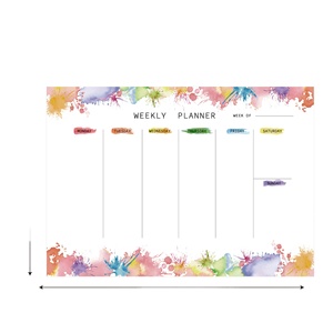 Bloc de notas planificador semanal Bloc de notas calendario semanal 52 sin fecha para hacer lista Bloc de notas Hojas Almohadillas de planificación de escritorio para el trabajo diario - Product Image 2