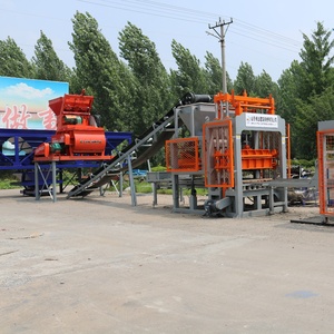 Automatic Brick <strong>Machine</strong> <strong>Qt5</strong>-<strong>15</strong> Construction Machinery Concrete Cement Hollow <strong>Block</strong> Making <strong>Machine</strong> with JS Mixer in Lebanon - Product Image 2
