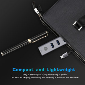 VCOM 4 in 1 USB C Hub 3.0USB lega di alluminio 5gbps RJ45 1000Mbps adattatore di rete per Computer dati Ethernet - Product Image 3