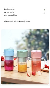 Küçük ev taşınabilir şarj manuel elektrikli mini ayırma suyu milkshake sıkacağı - Product Image 5