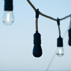 S14 Hemp Rope <strong>String</strong> Light with for Bluetooth Speaker and TWS <strong>Function</strong> DC 12V Camping Lighting for Outdoor Adventures - Product Image 3