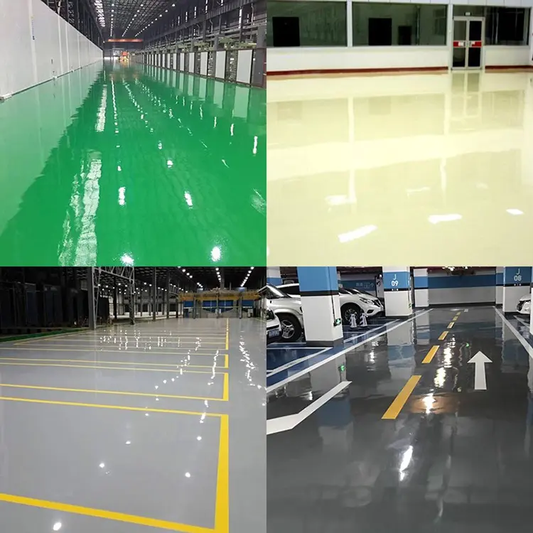 Sơn Phủ Sàn Epoxy Phẳng Sơn Chống Va Đập Chống Ẩm Lớp Phủ Sàn Epoxy Chống Trượt