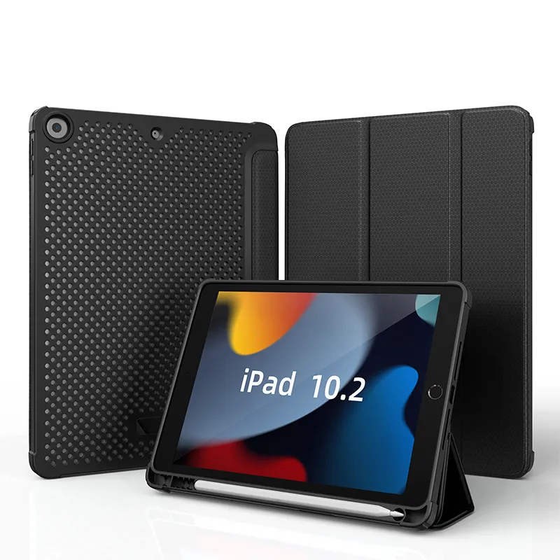 Tablet trường hợp mềm linh hoạt tản nhiệt phẳng PU Leather lật bìa cho iPad Pro 2022 9.7/ 10.2 không khí 3/ 4