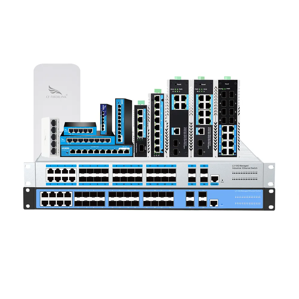 L3 Fibra de Montagem em Rack 24 Portas Gigabit Switch de Gerenciamento Ethernet Gigabyte Switch de Rede com 4 Portas SFP/RJ45