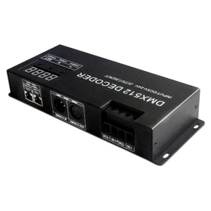 Direkte Fabrik DC5-24V PWM-Steuersignal 24 Kanäle Digital RGBW DMX512 LED-Decoder für DMX RGBW Beleuchtungs steuerung - Product Image 6