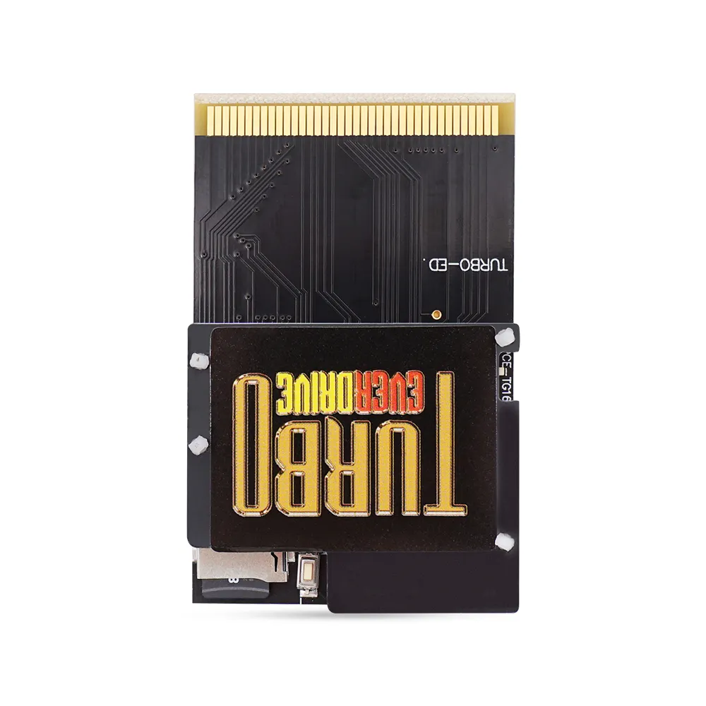 تربو إيفر درايف بطاقة ألعاب 600 في 1 باللون الأسود والذهبي لـ PCE CARD خرطوشة لـ PC-Engine Turbo GrafX بطاقة وحدة ألعاب
