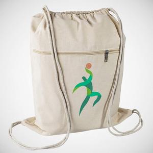 Leopard <strong>Pattern</strong> Cotton Drawstring <strong>Bag</strong> with Logo Print <strong>String</strong> Cloth Canvas for Packaging - Product Image 3