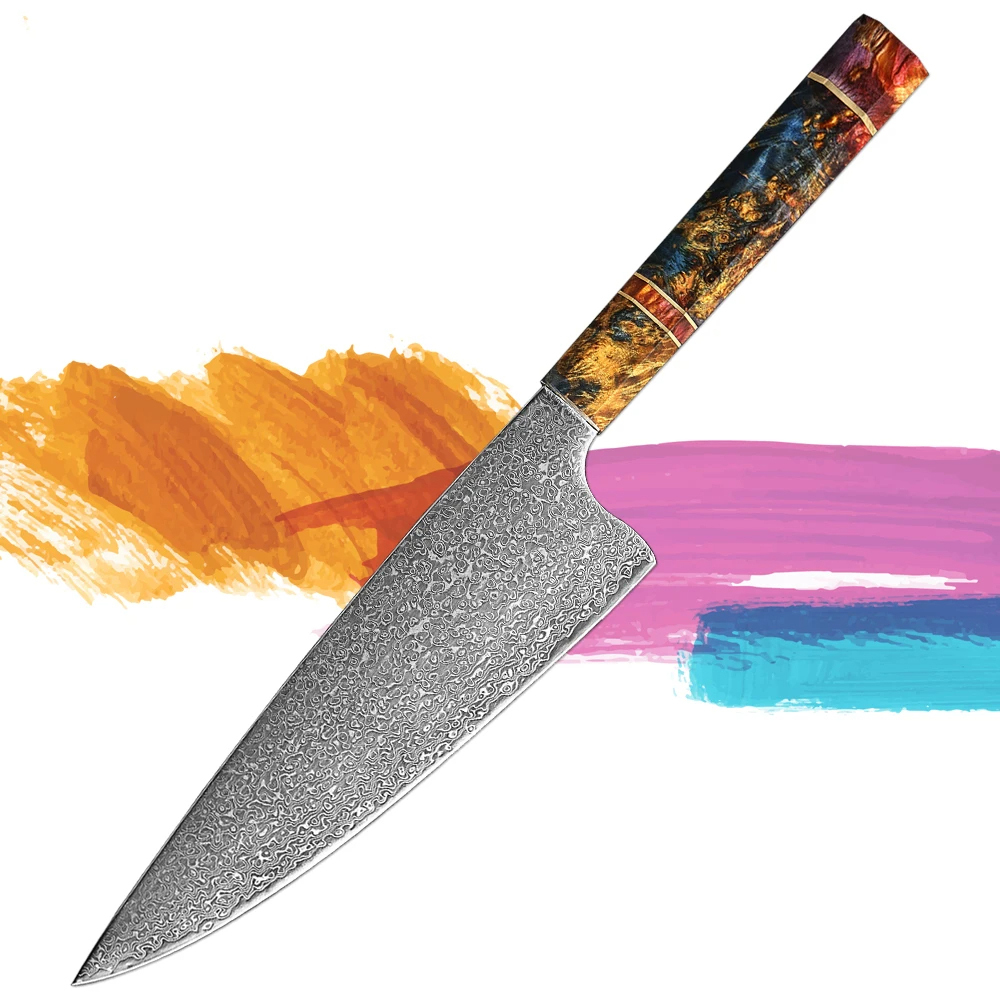 67-layer VG10 Damascus steel 8-A-R12