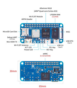 Scheda di sviluppo originale Banana PI BPI-M4 Zero Quad Core H618 Linux Open source WiFi BLT than Raspberry Pi Zero - Product Image 5