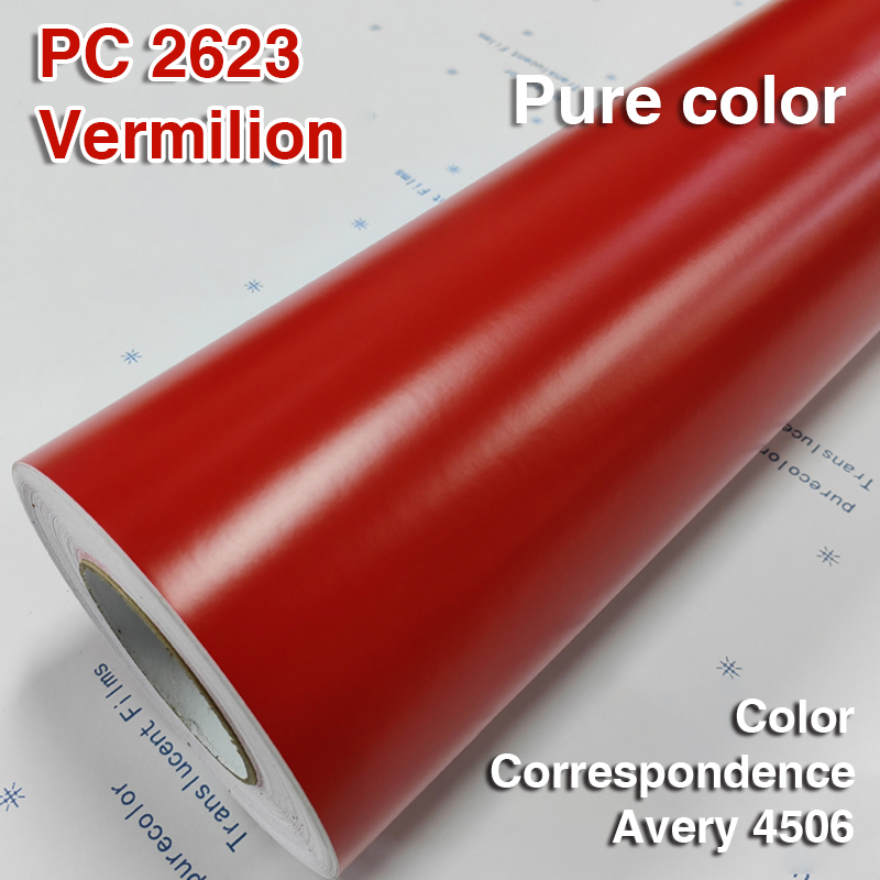 Film graphique translucide pour affichage LED Vermillon 2623