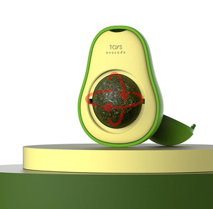 Wholesale <strong>Catnip</strong> Toy Rotatable Kitten Snacks Play <strong>Catnip</strong> Avocado Wall <strong>Catnip</strong> Balls Pet Accessories Edible Kitty Toys