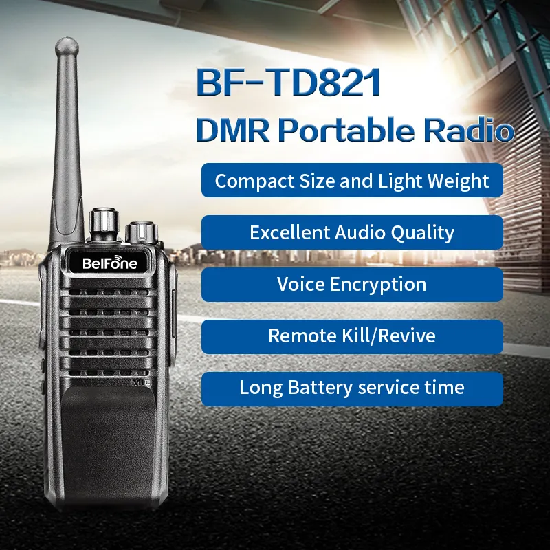 CE TD821 двухсторонняя радиостанция высокой мощности DMR, ручной радиопередатчик дальнего действия 7 Вт 10 Вт