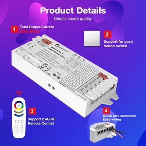Wi-Fi 5 в 1 Tuya Smart Life 5-режимный Переключатель 20 А максимальный выход Wi-Fi + 2,4 г RF + Внутреннее освещение светодиодный внутренний контроллер - Product Image 2