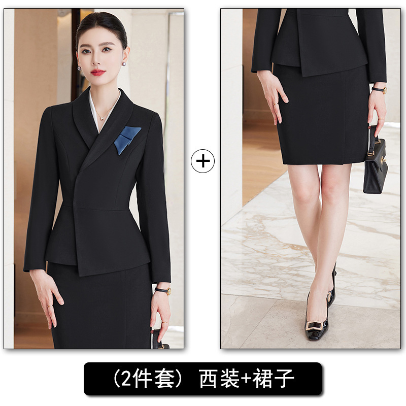 black suit dress