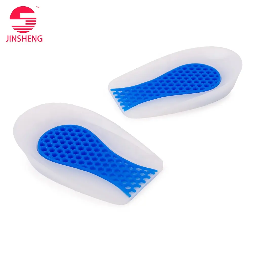 2024 novas almofadas de silicone para calcanhar, calçado de silicone para fibrose plantar, palmilhas de gel para calçados