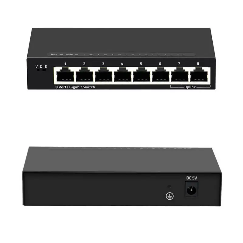 gigabit 8 port switch with 2 rj45 port network switches