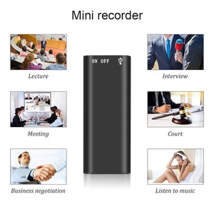 Registratore vocale digitale Mini registratore vocale con microfono registratore MP3 portatile attivato vocale per intervista a conferenza PQ122 - Product Image 3