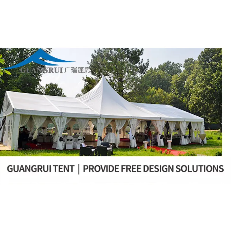 2024 The hottest marquee luxury white wedding tent for 300 people