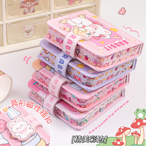 手册纸脸手册迷你笔记本便携式口袋书卡通方形书 - Product Image 5