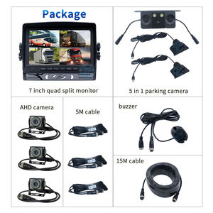Truck Mixing Muck HD AHD Four Channel Video Recorder Monitoring and Recording radar Integrated <strong>Reversing</strong> Image System - Product Image 6