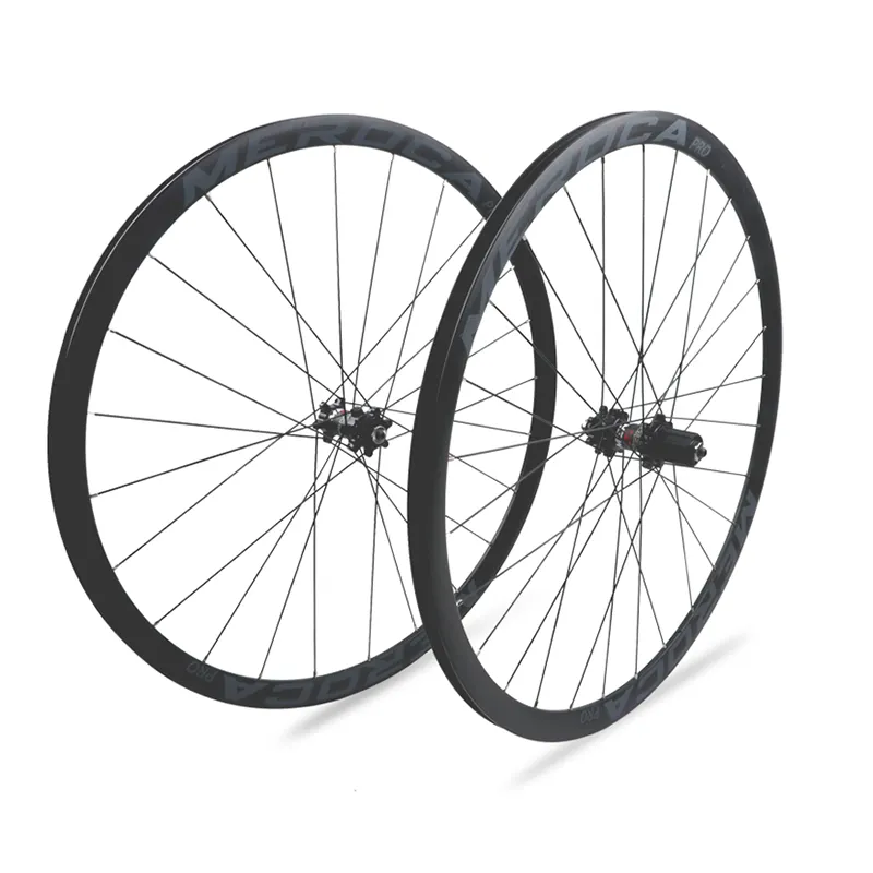 Meroka — roues de bicyclette avec frein à disque pour vélo de route, 32mm 40mm, ouverture Ultra légère, 4 roulements, 700C, v-brake