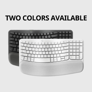 バーゲングッズオリジナルLogitechWaveキーUsbデュアルモードバックライトPcコンピュータースプリット充電式ワイヤレス人間工学に基づいたキーボード - Product Image 6