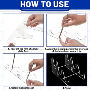 Soporte de acrílico para teclado, soporte mecánico para teclado de ordenador para escritorio, soporte transparente para teclado de 3 niveles para ordenador