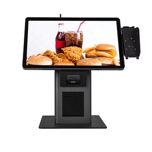 Soporte de suelo de 15,6 ", pantalla táctil, quiosco de venta de alimentos, máquina de pago de pedido automático, tableros de menú digitales, restaurantes Borne De Commande - Product Image 6