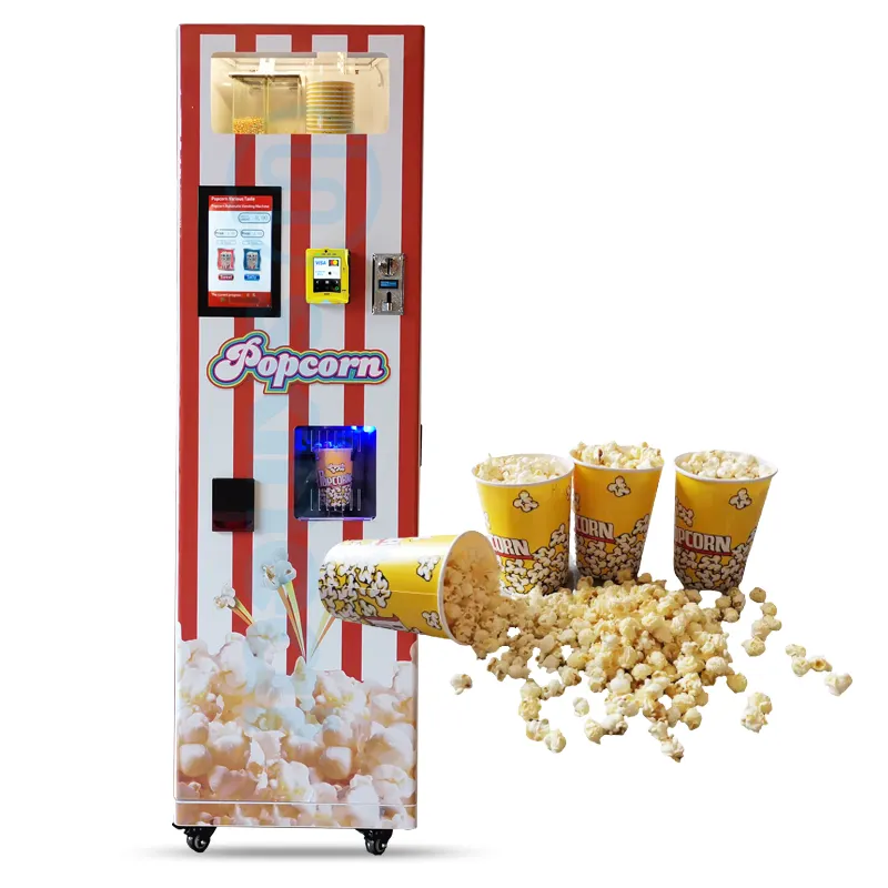 Máquina Expendedora de palomitas de maíz, comercial, Industrial, automática, gran capacidad