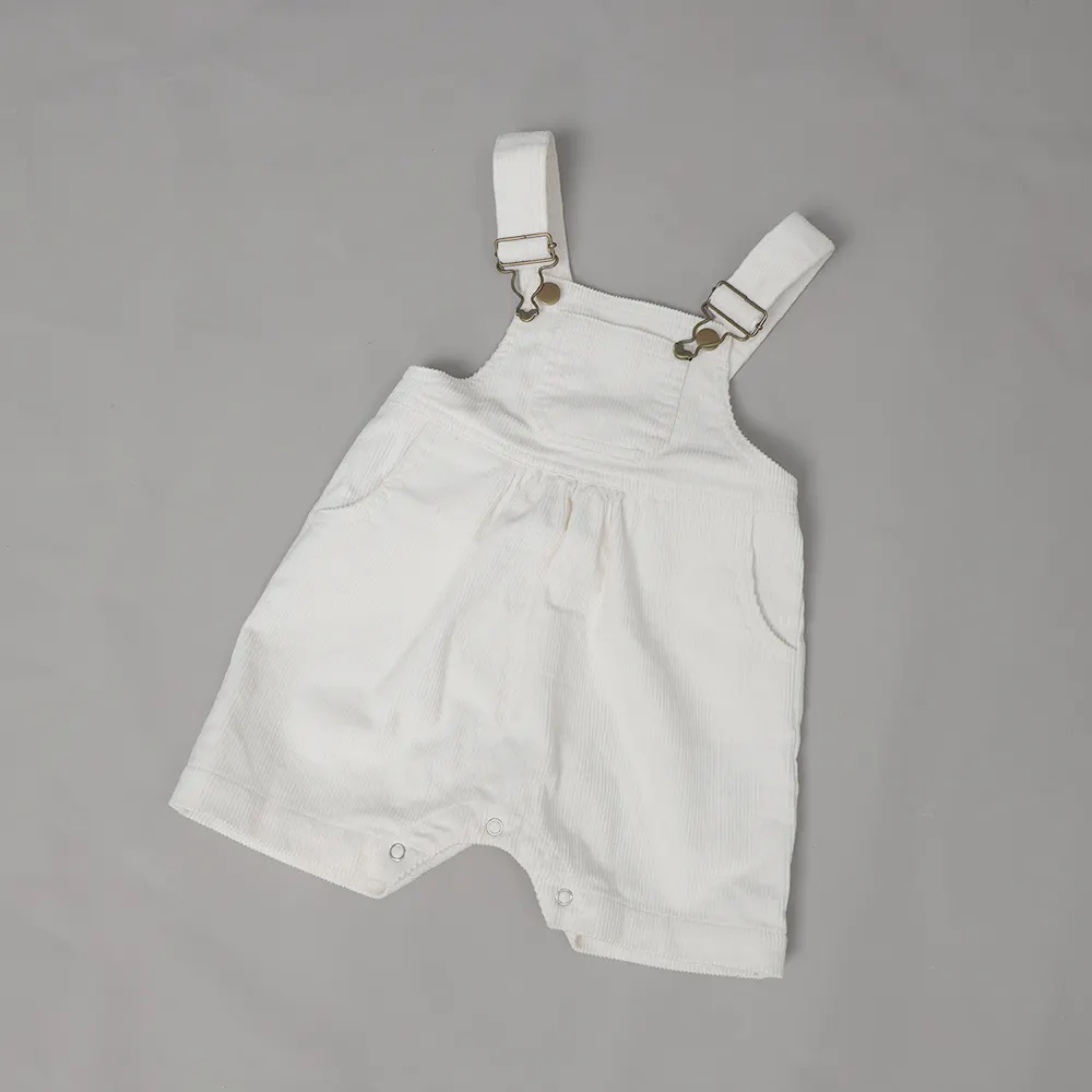 Neutrale Baby Overall Cord Tasche Spiel anzüge Body suits Kurzer Overall Klobige Latzhose Cord Hosenträger Short all Kleinkind Casual