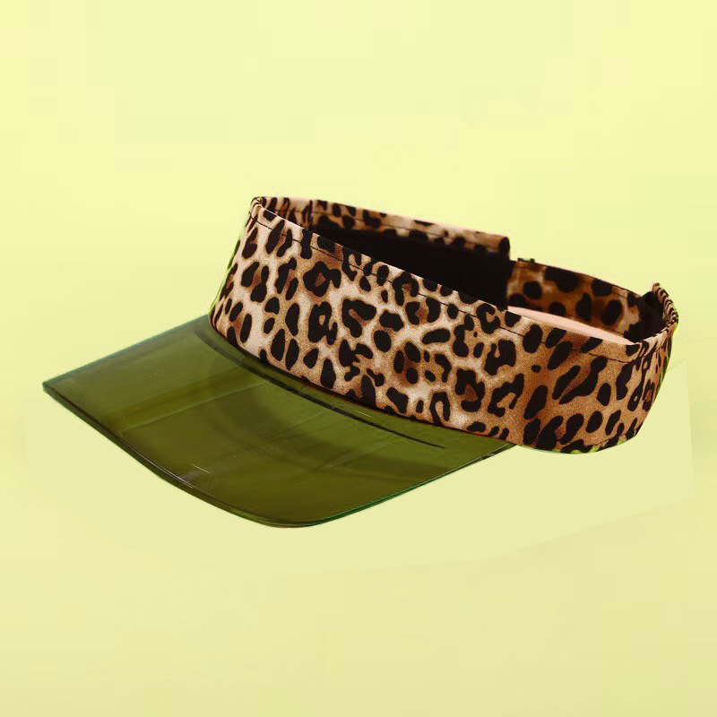 Leopard print black trim