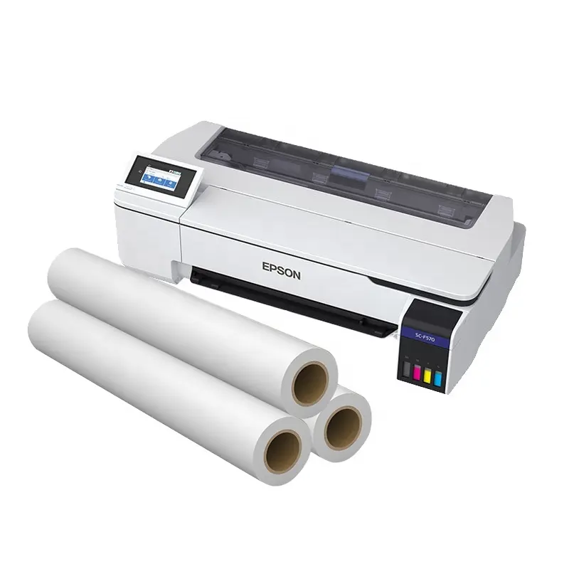 Papel da subolmação da transferência de calor, 24 ", secagem rápida da impressora epson f570, rolo digital da impressão do papel da subolmação