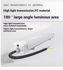 40W/50W IP65 LED tri-geçirmez ışık 110Lm/W ticari sınıf hareket sensörü çıta ışığı depo süpermarket dondurucu için
