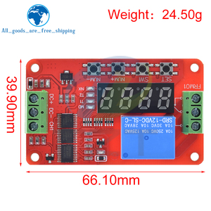 DC 5V 12V 24V 1-Kanal-Relaismodul FRM01 Multifunktionsrelais-Schleifenverzögerungs-Timer-Schalter Selbstsicher nde Timing-Karte - Product Image 2