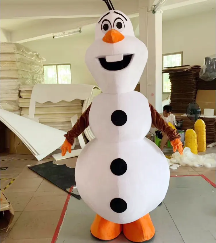Sneeuwpop Olaf Mascotte Kostuum Voor Volwassenen