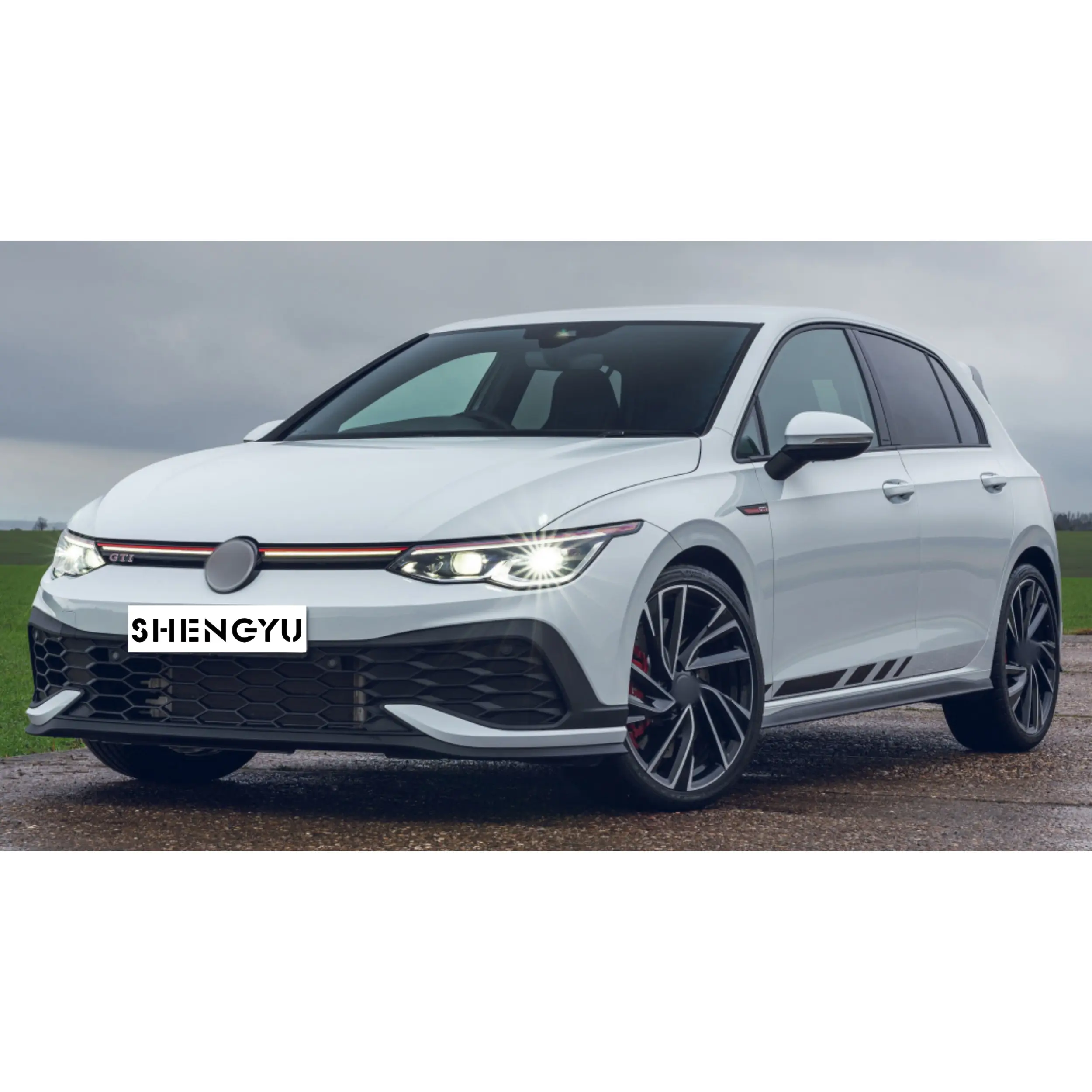 Per Volkswagen Golf 8 GTI il modello clubsport include paraurti anteriore e posteriore con minigonne laterali diffusore posteriore sistemi di carrozzeria auto