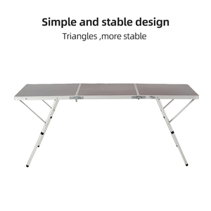 Homful gấp di động cắm trại bảng 6ft nhôm nhẹ dã ngoại cắm trại bảng - Product Image 3