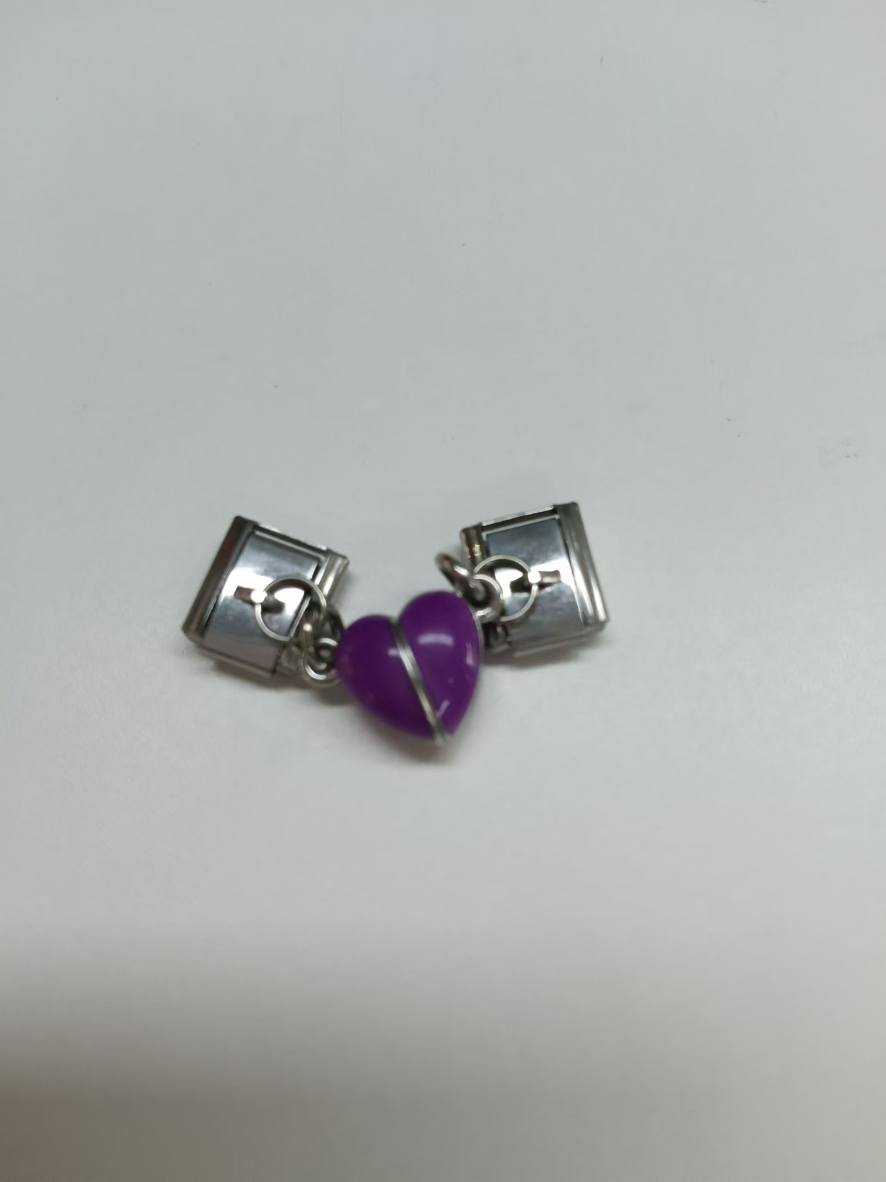 (luminous) purple magnetic module pendant 1 pair