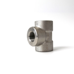 Rèn phụ kiện 3000lbs SW TEE ASME b16.11 thép không gỉ áp lực cao chủ đề bằng nhau giảm Tee - Product Image 3