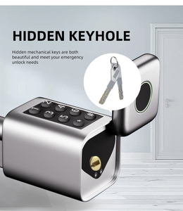 Euro Standard Smart <strong>Lock</strong> with Tuya for <strong>Blue</strong>-tooth App Adjustable Cylinder Size Electronic Password Card <strong>Key</strong> Code Type - Product Image 5