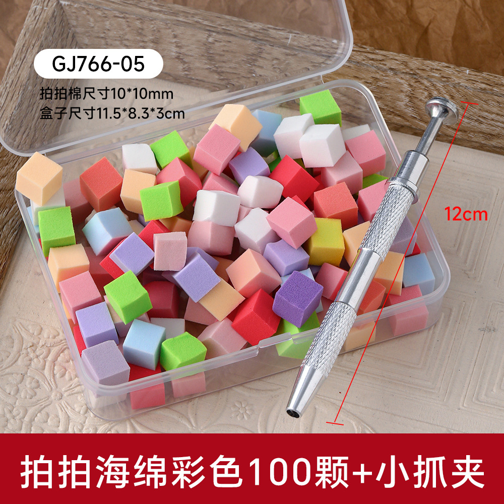 100 pieces in box-colorful 10mm-small claw clips-gj766-05
